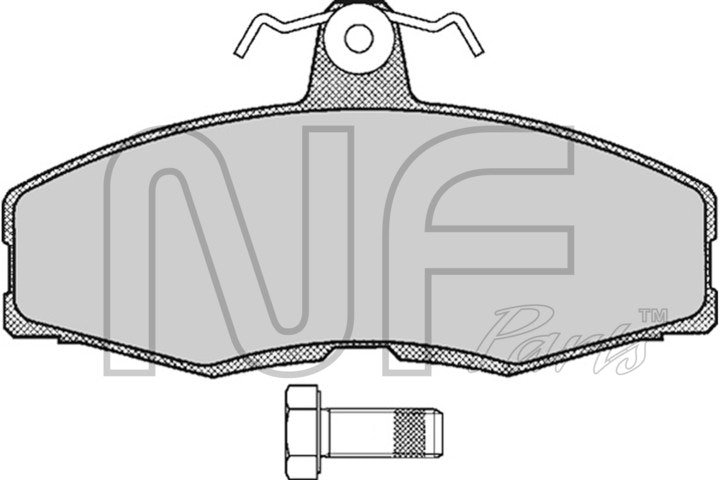 NF PARTS Комплект тормозных колодок, дисковый тормоз T0213NF
